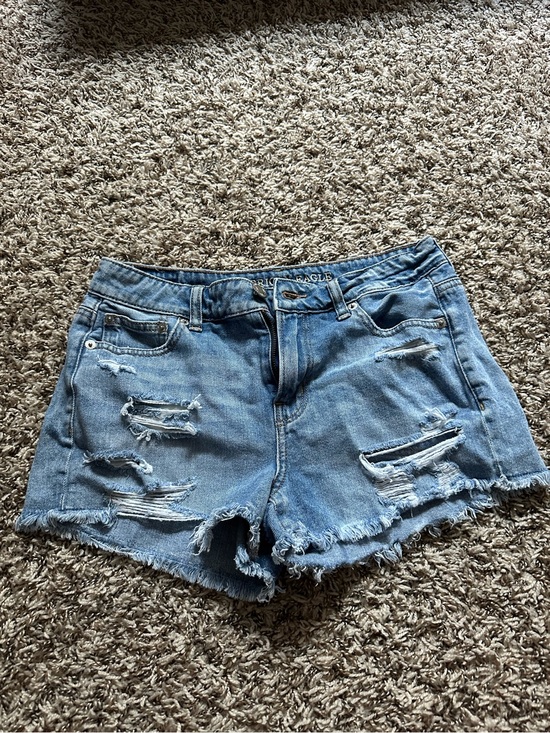 American Eagle Outfitters Pants - American Eagle Outfitters Light Blue Distressed Denim Shorts